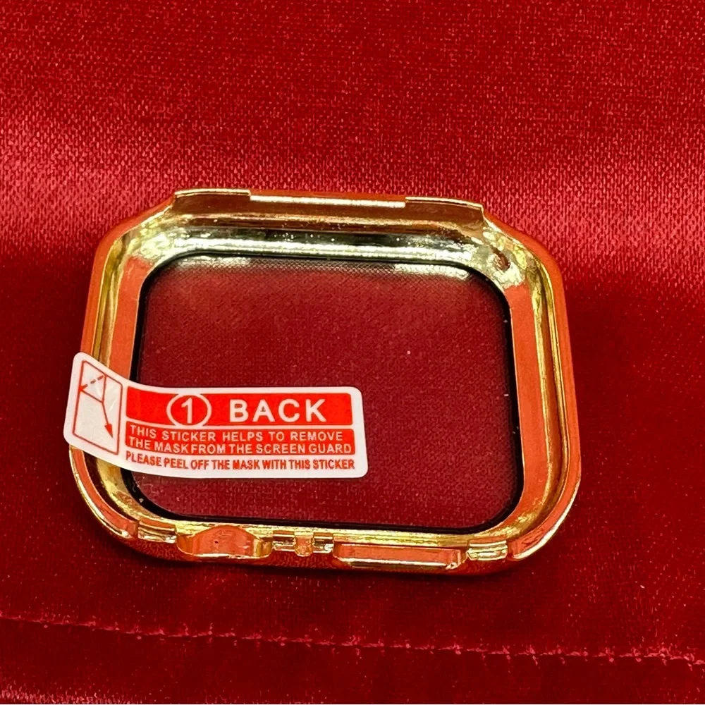 smart watch case gold